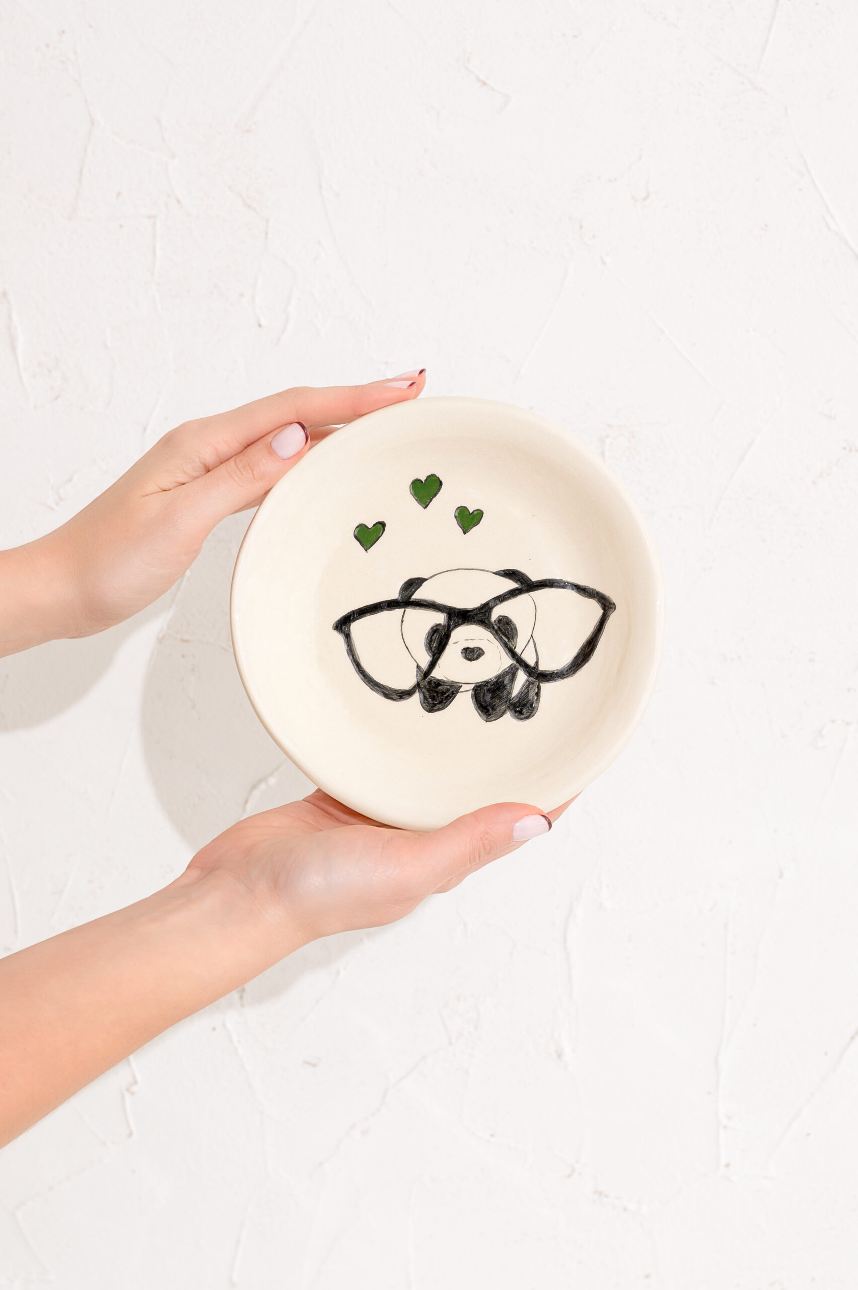 Keramikinė lėkštė "Panda su požiūriu"