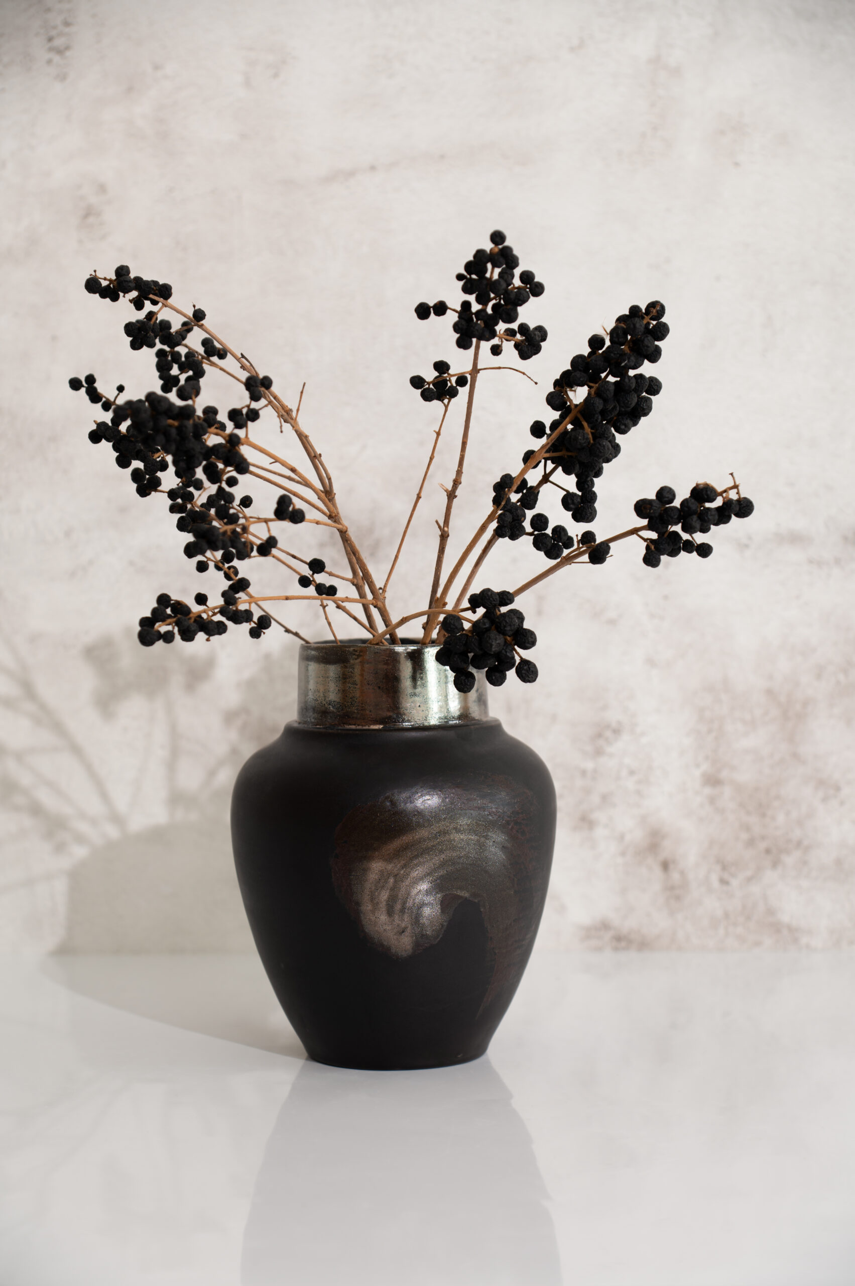 Keramikinė vaza "Ugnies atmintis"