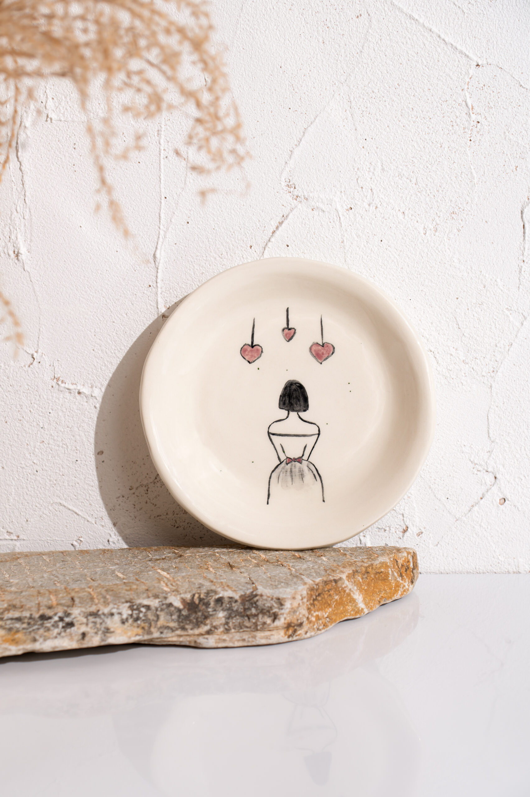 Keramikinė lėkštė "Širdžių svajos"