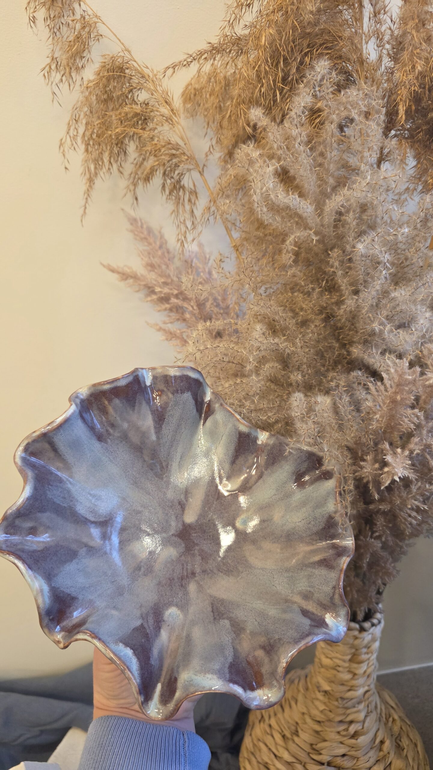 Rankų darbo dubuo "Migla"